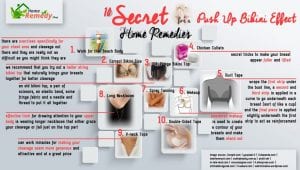 HRS infographic about tips to obtain a push up bikini effect