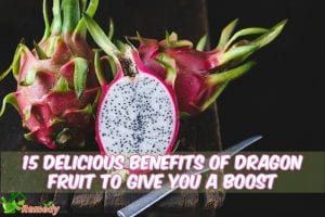 dragon fruits on table with knife