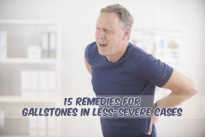 man suffering from gallbladder pain