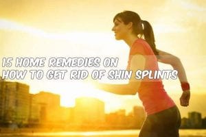 woman running cation home remedies for shin splints