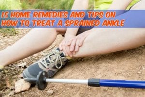 man with sprained ankle