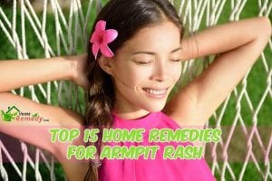 woman relaxing hammock caption home remedies for armpit rash