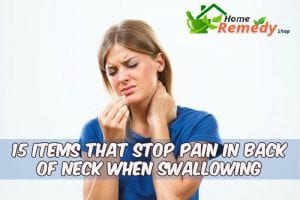 woman with neck pain