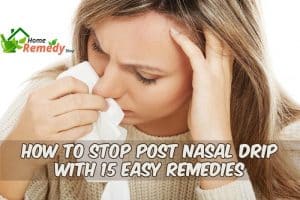 woman with runny nose