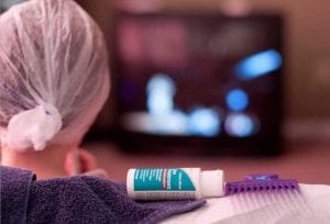Home remedies for lice: applying a treatment under a tight shower cap, lots of combing and patience.