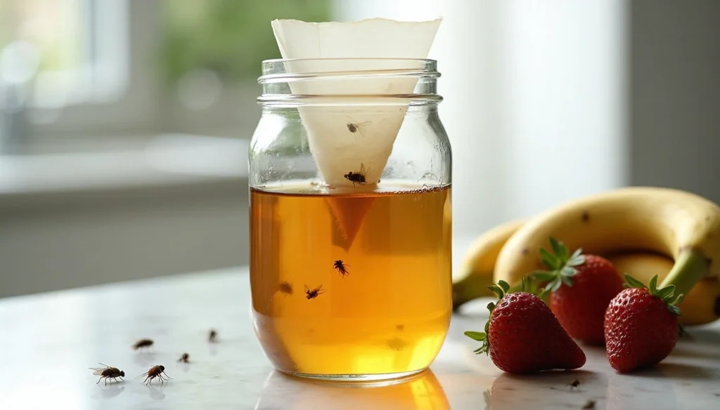 home made fruit fly traps