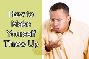 how to make yourself throw up