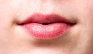 woman's lips